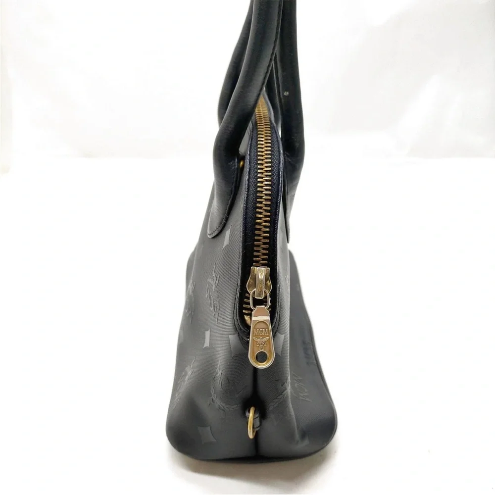 MCM Black Dome Handbag Satchel